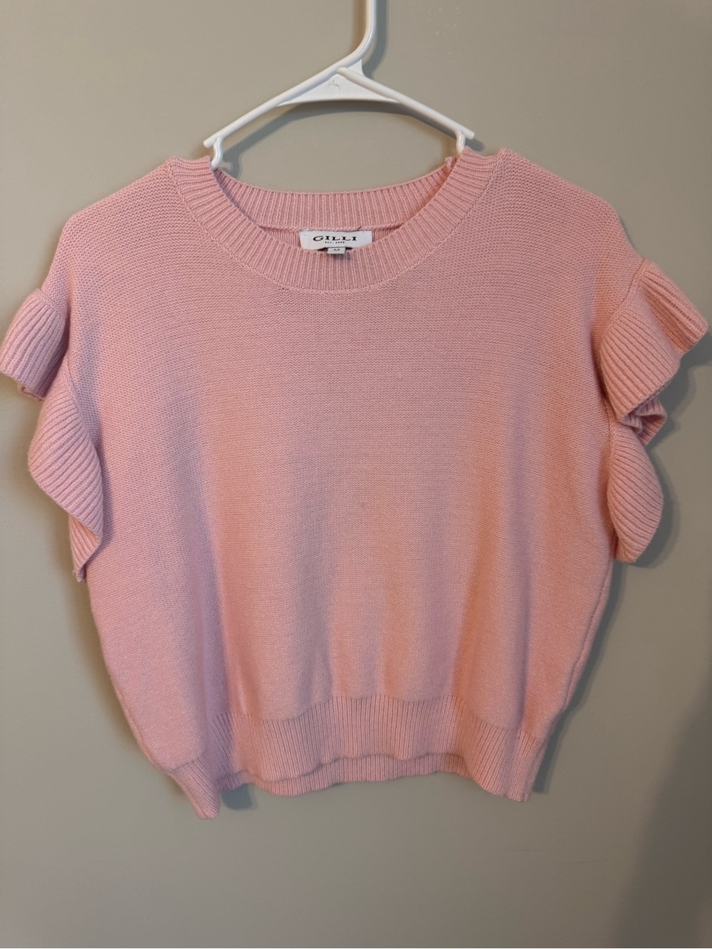 Gilli Pink Ruffle Shirt - Picture 2 of 3